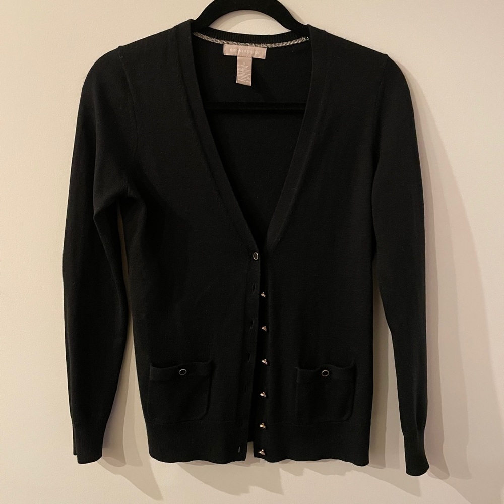 Banana republic black cardigan size small